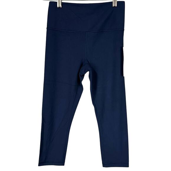 Athleta Ultra High Rise Elation Capri Navy Leggings Women's Size XS New With Tag - Picture 3 of 12